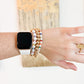 Set of 3 stackable gold bracelets
