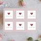 Valentine's Watercolor Sticker Sheets, Valentine Gift Tag Stickers, Valentine's Watercolor Icon Design Stickers