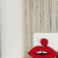 Kiss on the Lips | Red Beaded Valentine's Lip Earrings | Vday Red Lip Earrings